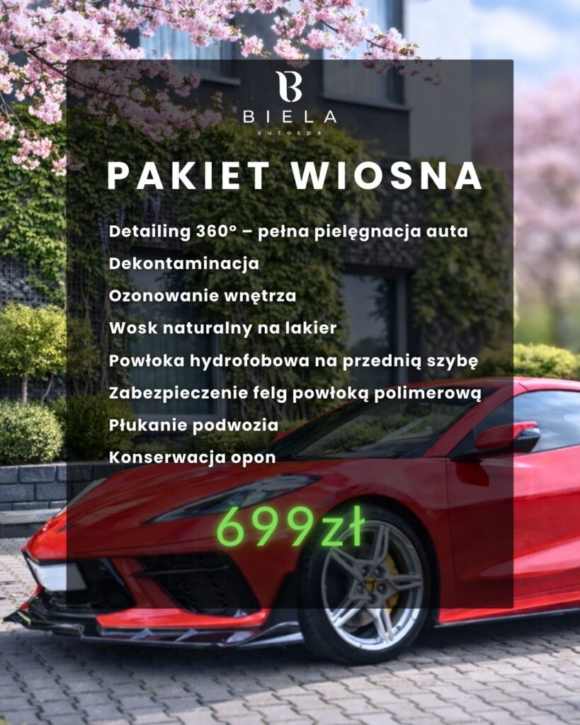 Pakiet detailingowy na wiosnę dla twojego samochodu