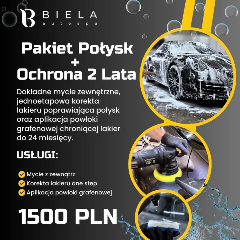 Pakiet Połysk + Ochrona Lakieru na 2 Lata 1500 PLN