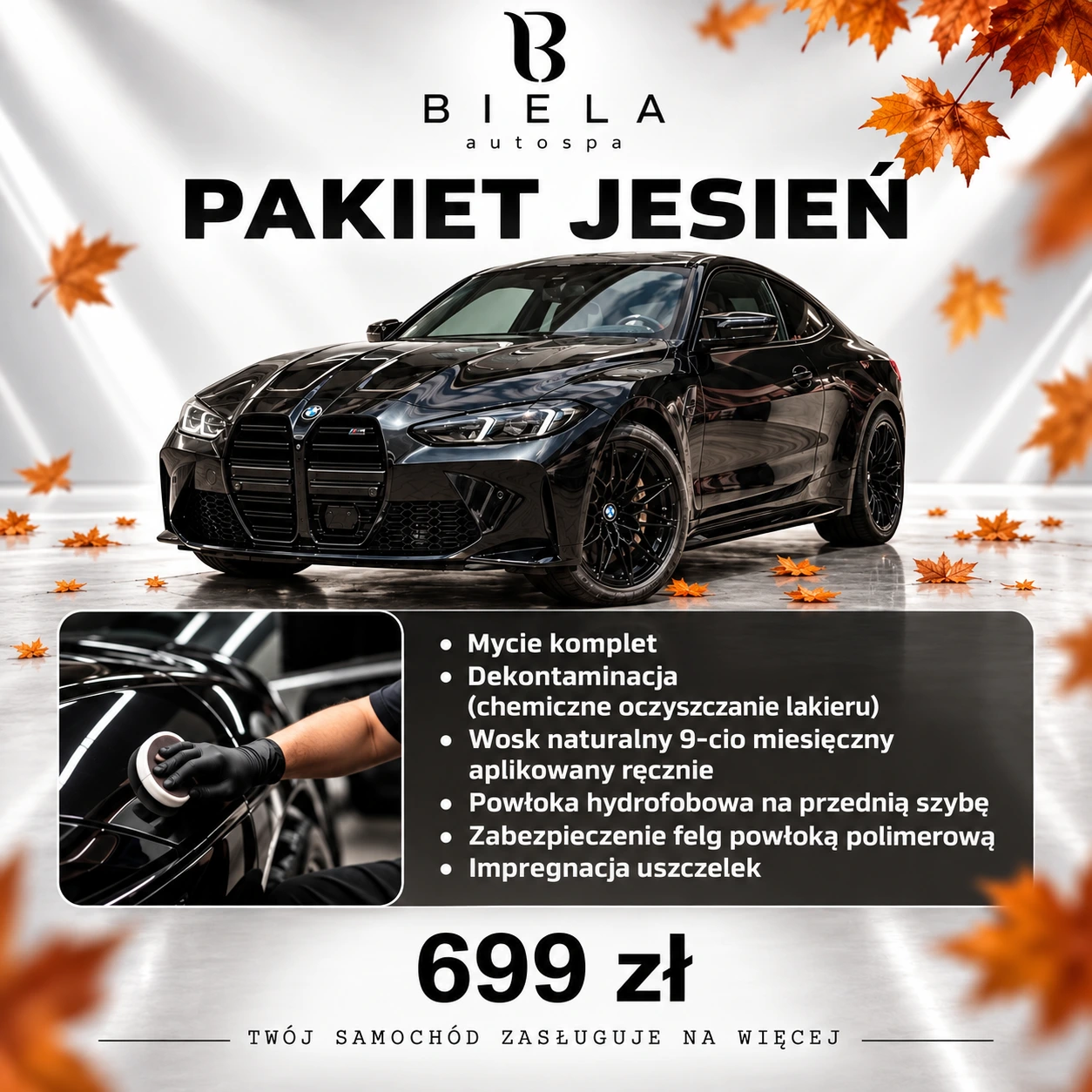 zabezpiecznie detailingowe samochodi na jesień