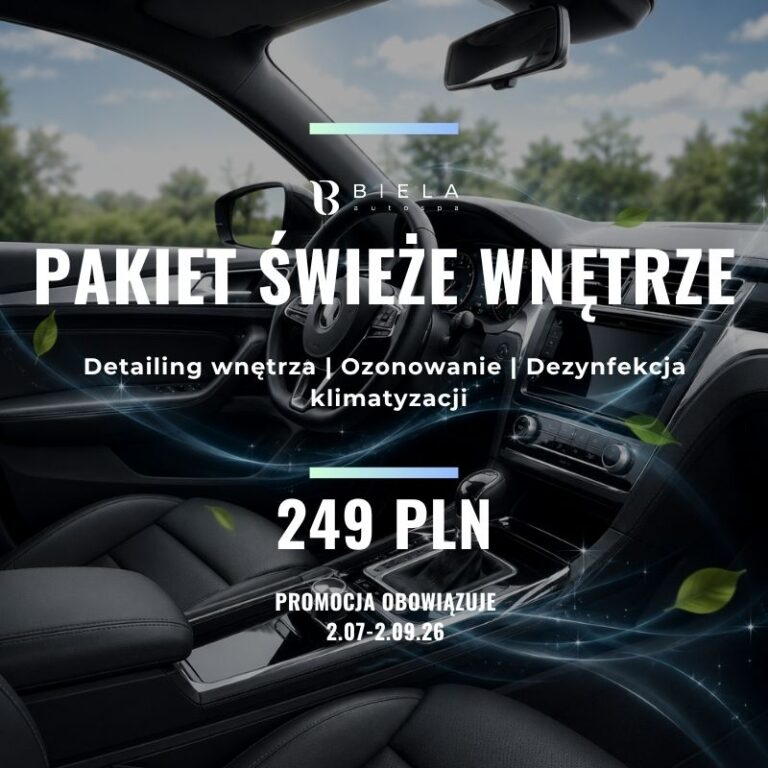 odświeżanie wnętrza samochodu